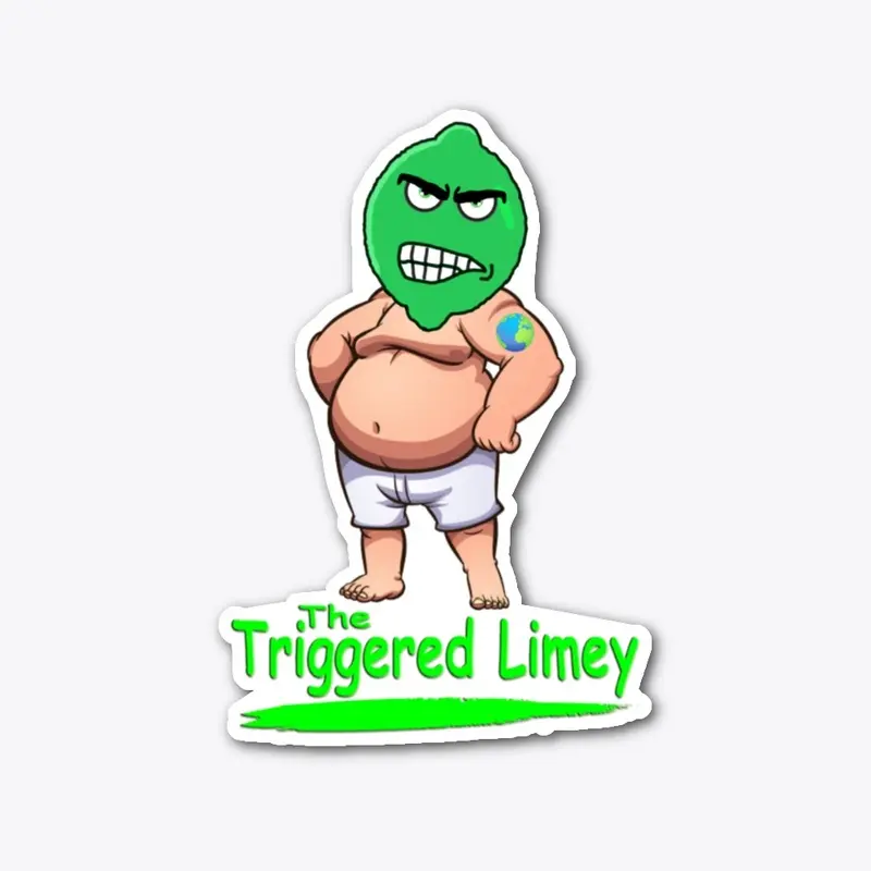 Triggered Limey Sticker